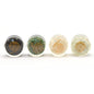4 Meditation Crystals and Healing Stones. Relaxation Gift Set. Black Tourmaline, Green Aventurine, Selenite and Amazonite Crystal Stress Relief, Self Care Healing Crystals