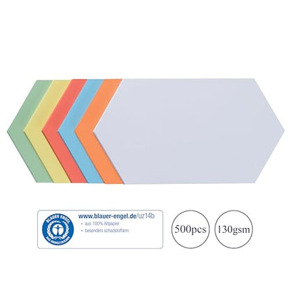 Franken UMZ 1730 99 Presentation Cards King Honeycomb 29.7 x 16.5 cm 500 Stück Assorted Colours - size: 500 Stück