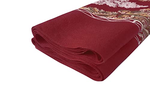 Urban CoCo Women's Embroidered Tassel Long Shawl Oversize Scarf Wraps for Women - color: #2-wine