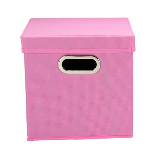 Household Essentials Cube Set with Lids, Pink, 2-Pack - color: Pink