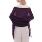 RIIQIICHY Scarf for Women Lightweight Solid Color Long Fashion Gauze Scarves Shawl Wrap - color: Purple
