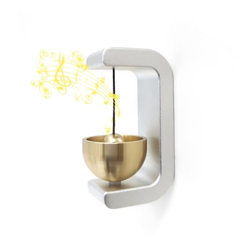 Shopkeepers Bell for Door Opening, Door Chime for Business When Entering, Easy to Install Magnetic Doorbell, Unique Business Decorations and Entrance Hanging Decorations- Creative Gift (Silver) - color: C-type Silver
