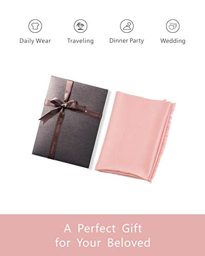 EURKEA Women's Scarf Pashmina Silky Soft Shawls Wraps Stole for Evening, Wedding and Gift - color: Sheer Blush Blend