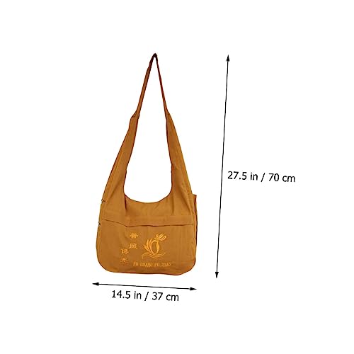 NOLITOY Buddhist Monk Sling Bag Ethnic Style Cotton Canvas Backpack for Meditation and Travel Water-Resistant Adjustable Strap and Spacious Storage