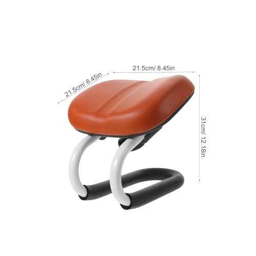 Meditation Bench: Kneeling Chair with Non-Slip Base - Soft PU Leather Stool - Adjustable Height Cushion for Prayer Home Studio Portable