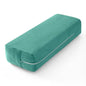 Wellsin Rectangular Yoga Bolster - Meditation Pillow with Washable Suede Cover, 27"X10" X5.5" - color: Green