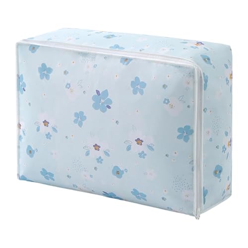 Multipurpose PEVA Storage Bag Sturdy Zippered Designs for Bedding Clothes Travel Accessories Space Saving Storage Bag for Bedding - color: B