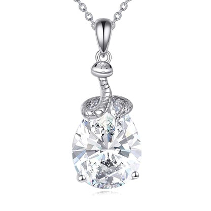 Animal Necklace 925 Sterling Silver Pendant Jewelry Gift for Women Animal Lover - style: Snake