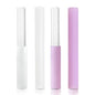 4 Pcs Singing Bowl Mallet Set Includes Solid and Hollow Acrylic Silicone Rubber Striker Mallet for Playing Quartz Crystal Singing Bowls with Bundle Pocket(WhitePurple) - color: WhitePurple