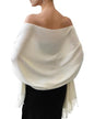 FURTALK Pashmina Shawl Wraps for Women Evening Dresses Blanket Scarves Fashion Scarf Wedding Gifts - color: 03-cream