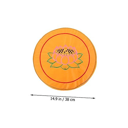 PRETYZOOM 2pcs Round Meditation Cushion Set Comfortable Prayer Mat for Home Use Cotton-Filled Yoga Seat Cushion for Zen Meditation and Spiritual Practices