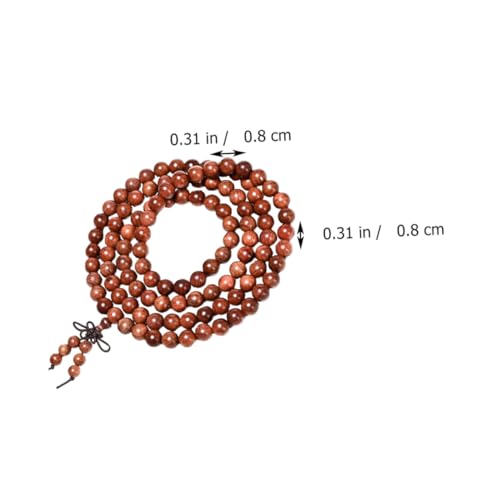 1pc Wooden Bracelet for Men and Women Natural Wood Beads Chic Hand Jewelry for Daily Wear