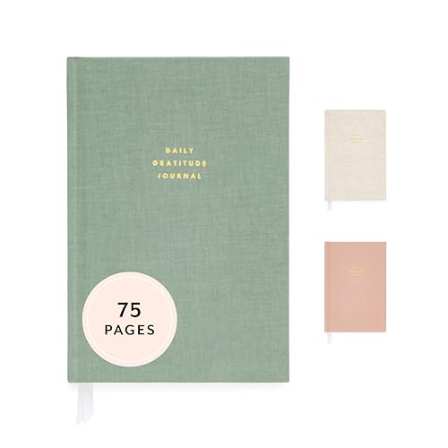 Sugar Paper Gratitude Journal, Daily Guided Gratitude Journal with Prompts for Women & Men, 5 Minute Journal for Self Care, Mindfulness & Reflection, 5.5" x 8", Sage - color: Sage, size: Gratitude Journal