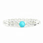 Beaded Bracelets for Women,Stretch Healing Crystal Bracelet Natural Stone Gemstone Jewelry Gifts - color: Style F-Clear Quartz&Amazonite