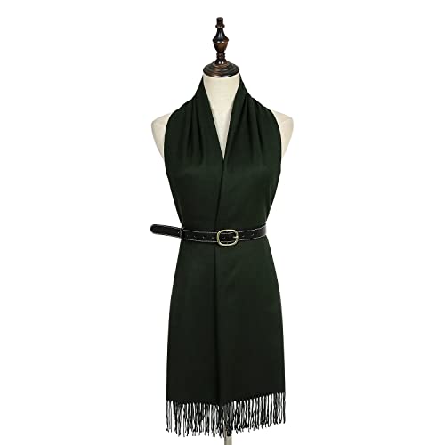 RIIQIICHY Women's Scarf Pashmina Shawls and Wraps for Evening Dress Bridesmaid Wedding Bridal Winter Warm Long Large Scarves - color: Army Green
