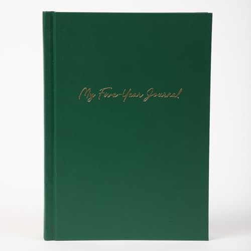 Hard Cover 5 Year Journal | The Easiest to Use Five Year Journal | Quick and Easy Five Year Daily Journal System | 6x8.25 Inch Size (Leaf Green) - color: Leaf Green
