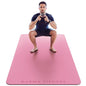 Large Exercise Mat – Extra Thick 10mm Workout Mat (72"x32") – Non-Slip TPE Yoga Mat for Women & Men – Pilates, HIIT, Fitness & Home Gym Mat – Includes Free Carry Bag - color: Pink