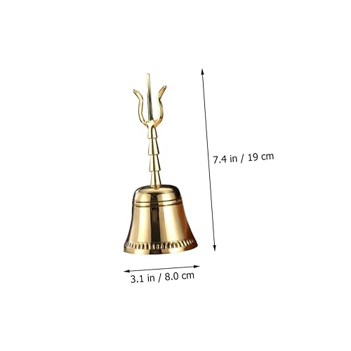 Spiritual Bell Handbell Instrument Buddhism Decor Bells Polished Surface