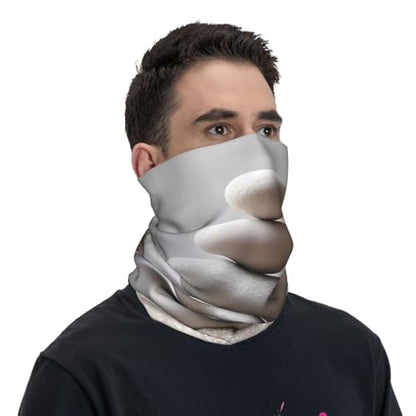Meditation Stone Pattern Neck Gaiter Face Mask Scarf Bandana Head Wrap Uv Protection Balaclava For Dust Sun Wind Protection