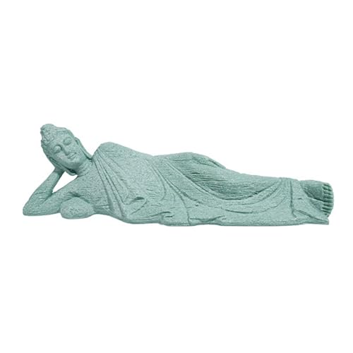 Buddhist Statue Blue Sandstone Sculpture Handcrafted Spiritual Art for Desk Bookshelves Decoration Small Bluestone Statue - color: A