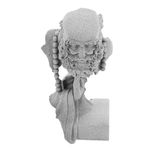 Decorative Stone Buddha Statue Compact Zen Garden Ornament for Outdoor and Indoor Use for Home Decor Meditation Spaces and Garden Arrangements