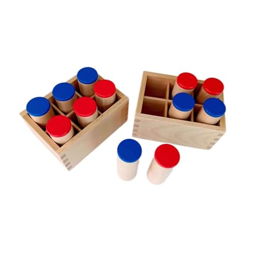 Montessori Wooden Sound Tube Auditory Sensory Teaching AIDS, Preschool Auditory Development Materials