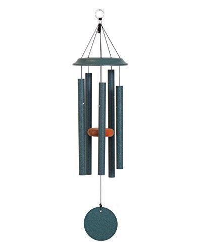 Shenandoah Melodies by Wind River - 29 inch Green Wind Chime for Patio, Backyard, Garden, and Outdoor décor (Aluminum Chime) Made in The USA - color: Green