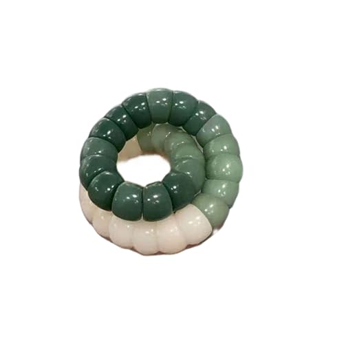 Natural Bodhi Seeds Beads Bracelet, Zen Fidget Stretch Color Gradient Bracelet for Mind-Calming, Meditation Practice Beads Accessory for Women and Men - color: Green-03