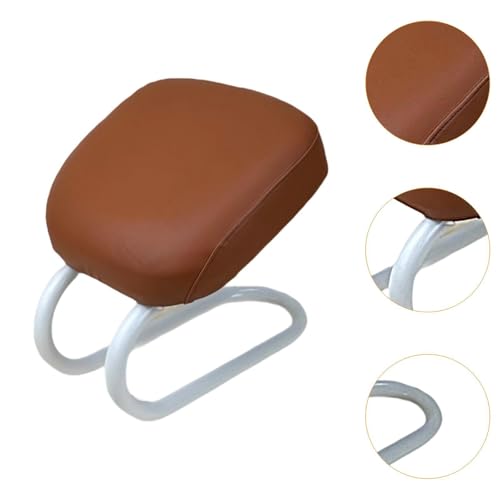 Menolana Kneeling Meditation Stool Seat Ergonomic Adults Gift, Sturdy Women Portable Prayer Bench, Meditation Bench for Yoga Studio, Brown - color: Brown C
