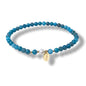 Morchic 4mm Natural Gemstone Beads Stretch Bracelet for Women, With Freshwater Pearls, Energy Gem Birthday Gift for Her 7.2” - color: Apatite