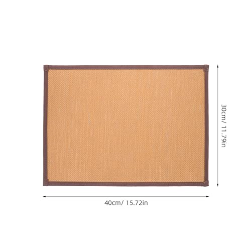 Beavorty Woven Seat Cushion 15.74X11.81X0.19In Bamboo Meditation Floor Cushion Summer Cooling for Home Office Yoga Seating - color: As Shown 2