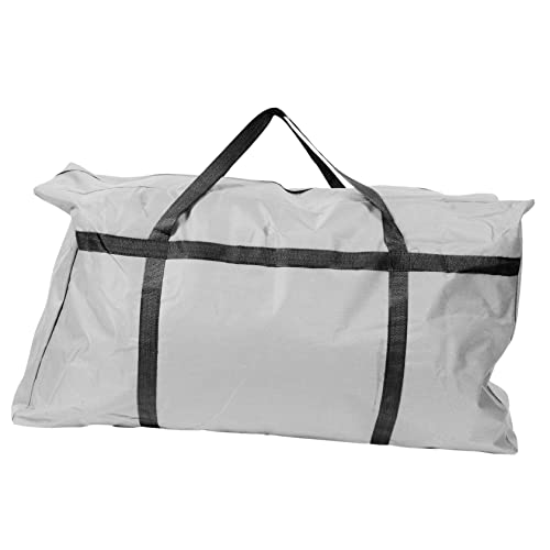 BESTYASH Large Capacity Storage Bag Durable Oxford Cloth Comforter Bag for Moving Travel and Household Organization Gray Color for Quilts and Sundries - color: Grey