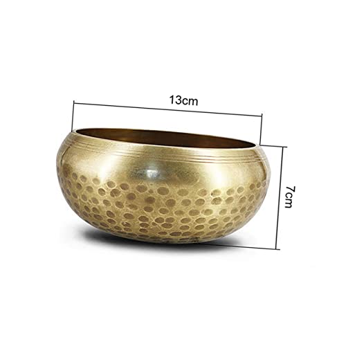 Buddhist Sound Therapy Bowl Meditation Bowl with Chime Stick Size 13cm Handmade - size: 13*13CM