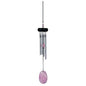 Woodstock Chimes Signature Collection, Precious Stones Chime, 12'' Rose Quartz Décor Designs - Small Chimes Wind Chimes for Outdoor, Patio, Home or Garden Décor (PSR)