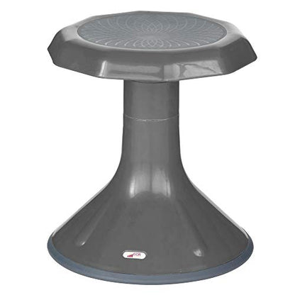ECR4Kids ACE Active Core Engagement Wobble Stool, 15-Inch Seat Height, Flexible Seating, Grey - color: Grey