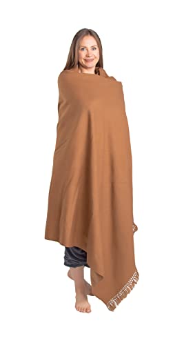 Meditation Shawl or Meditation Blanket, Shawl/Wrap, Oversize Scarf/Stole. Large. Unisex. - color: Sand Brown