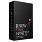 Viral Studios Know Your Worth – 75 Daily Affirmation Card Deck for Confidence, Self-Love & Empowerment – Motivational Cards with Quotes for Women, Teens & Adults – Sassy Self-Care Gift