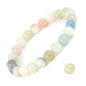 8mm Natural Gemstone Stretch Bracelet, Handmade Unisex Crystal Bracelets for Meditation, Yoga, Spiritual Healing & Positive Energy - color: Multi-Berly