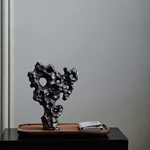 Desktop Decoration New Chinese-Style Rockery Decoration Japanese-Style Tea Table Study Club Porch Cabinet Zen Decoration Ceramic Stone Sculptures Home Decor
