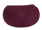 Buckwheat Crescent Zafu Meditation Cushion, Burgundy - color: Burgundy