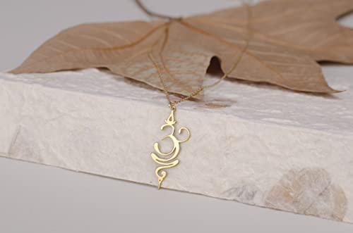 Handmade Breathe Necklace - 925 Sterling Silver Breathe Necklace - Yoga Jewelry - Yoga Necklace - Necklace For Women - Gift For Women - color: Silver
