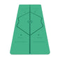Liforme Original Yoga Mat – Free Yoga Bag Included - Patented Alignment System, Warrior-like Grip, Non-slip, Eco-friendly, sweat-resistant, long, wide, 4.2mm thick mat for comfort