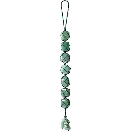 Healing Crystals Home Interior Decoration Car Hanging Ornaments Good Luck Home Decorn for Reiki Healing Good Luck Feng Shui Decorations (Green Aventurine) - color: C-style 7