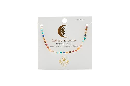 Lotus and Luna 3MM Necklace - size: Extended 20''-22'', style: Master Healer (Gold)