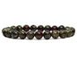 Angelstones Handmade Natural Healing Gemstone 8mm Round Beads Stretch Crystal Bracelet 7 Inch Unisex - color: Dragon Blood Jasper