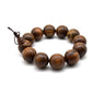 Zen Dear Unisex Natural Tigerwood Mala Beads Buddhist Prayer Bracelet Link Wrist Necklace Chain Beads