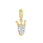 Prayer Cross Elephant Airplane Suitcase Charm 925 Sterling Silver Charms fits for Bracelets Necklace Pendant Bead Charms Jewelry Gift for Women Family - color: Golden Crown Skull Charm