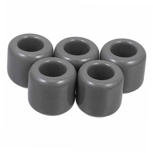 Unomor 5pcs Tabletop Centerpiece Ceramic Chime Candle Holders Prayer Ritual Candles Elegant Decor for Home Office - color: Gray