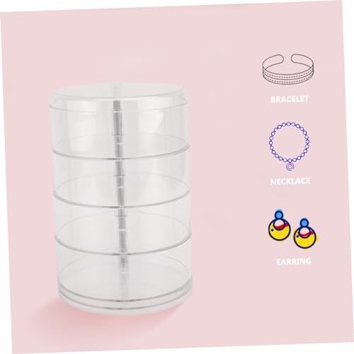 COLLBATH 2pcs Rotatable Multi Cord Organizer Boxes for Efficient Jewelry Storage and Quick Access Sturdy and Lightweight Design