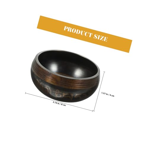 Unomor Handcrafted Tibetan Singing Bowl with Wood Rod and Cushion for Yoga Meditation Stress Relief Mindfulness Chakra Healing Relaxation and Home Decor